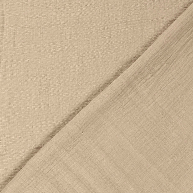 Muslin fabric Unicolour slub 