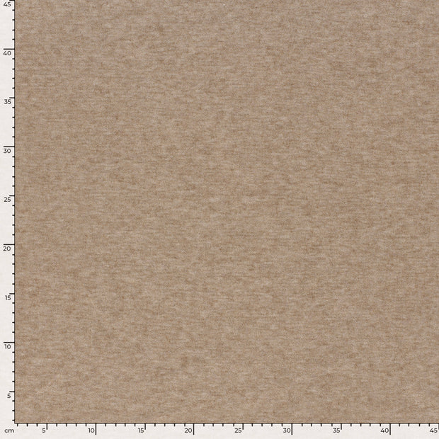 Heavy Knit fabric Melange Camel