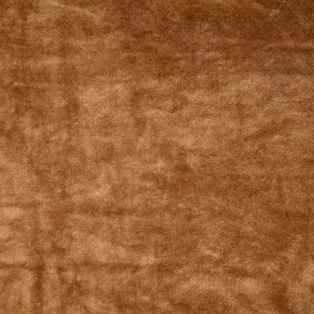 Alphen Fleece fabric Unicolour Brown