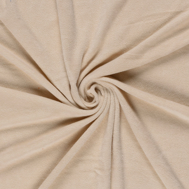Stretch terry fabric Beige 