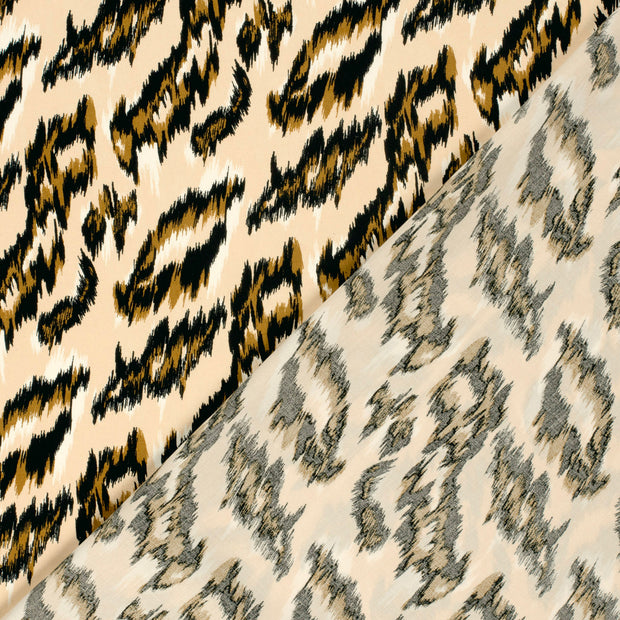 Viscose Poplin fabric Abstract printed 