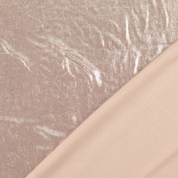 Polyester Jersey fabric Light Pink Lurex 