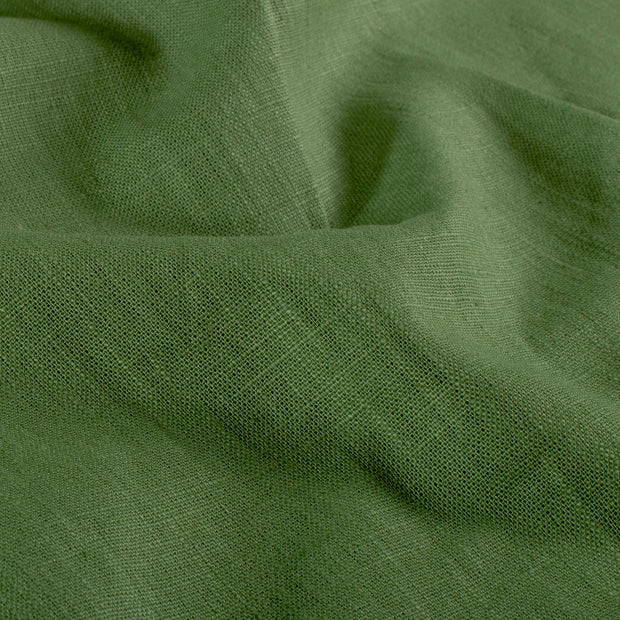 Linen fabric Unicolour Green