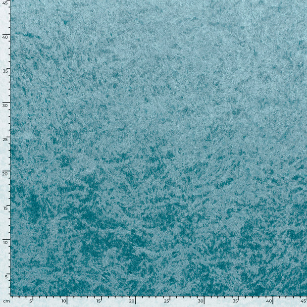 Velours fabric Unicolour Aqua