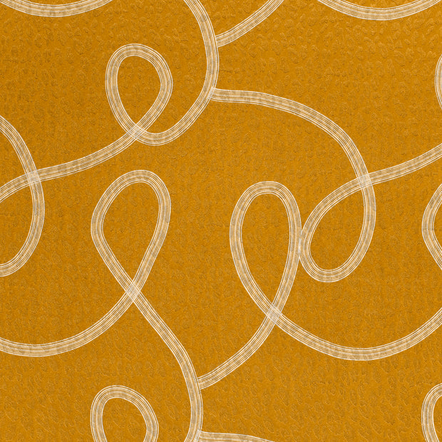 Satin Jacquard fabric Oker slightly shiny 