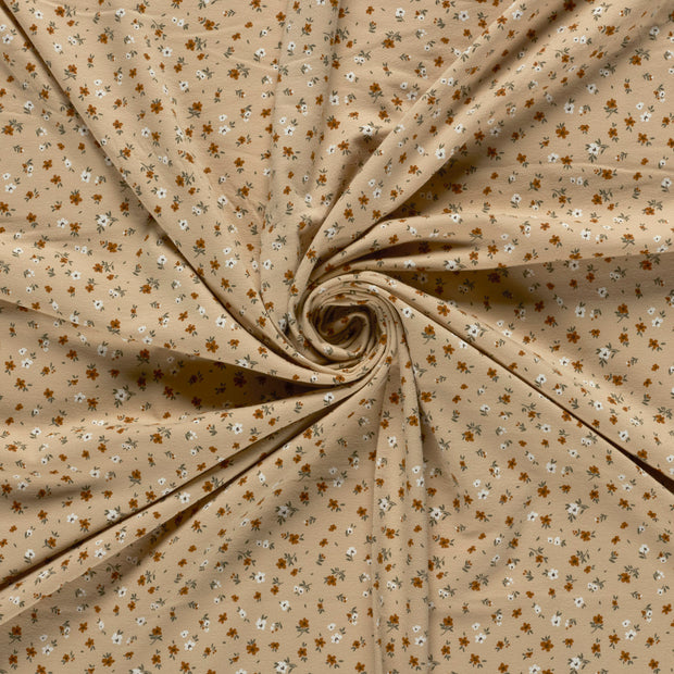 Jersey fabric Beige printed 