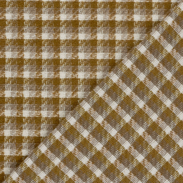 Jacquard fabric Checks brushed 