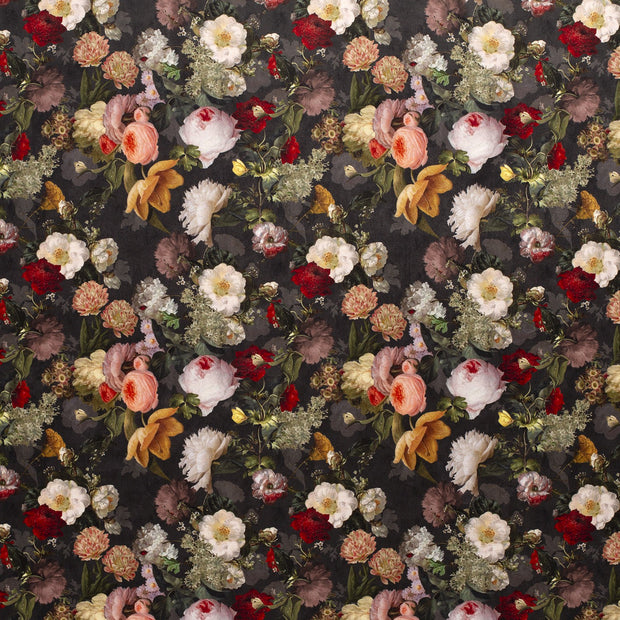 Velvet fabric Black matte 