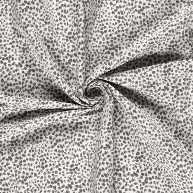 Bengaline fabric White printed 