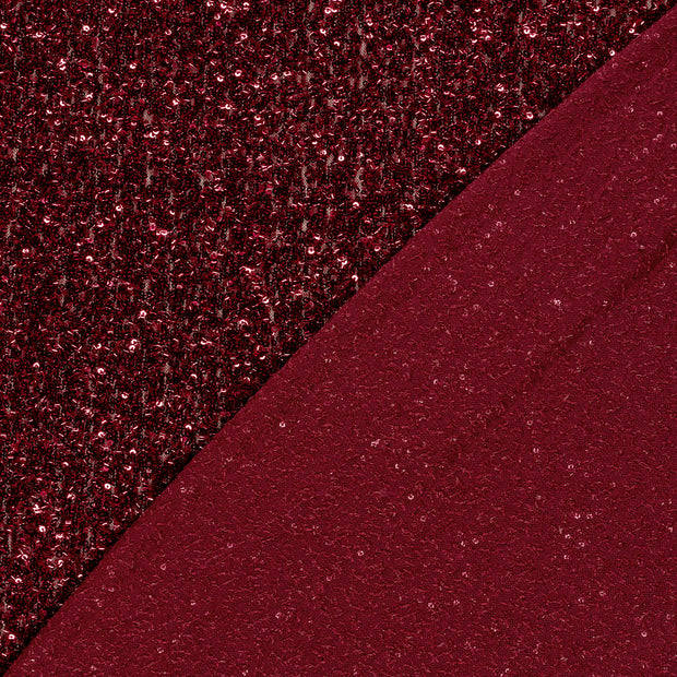 Mesh fabric Unicolour Sequins 