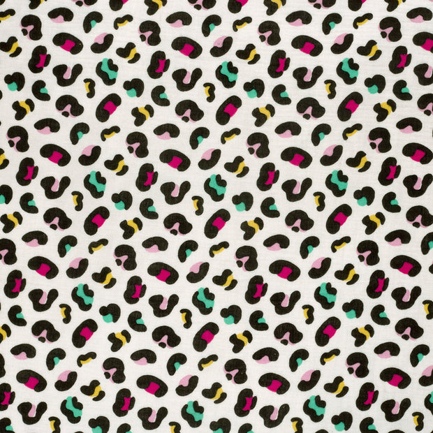 Double gaze tissu Blanc cassé mat 