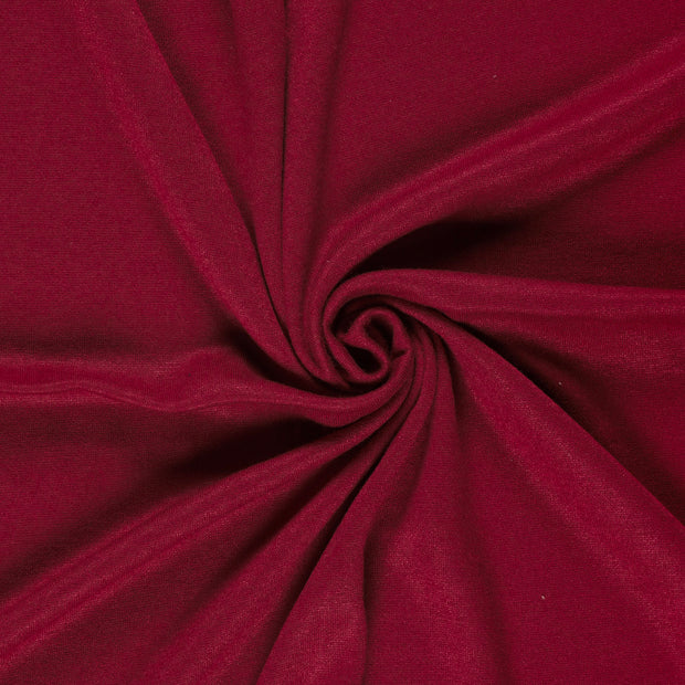 Heavy Knit fabric Bordeaux brushed 