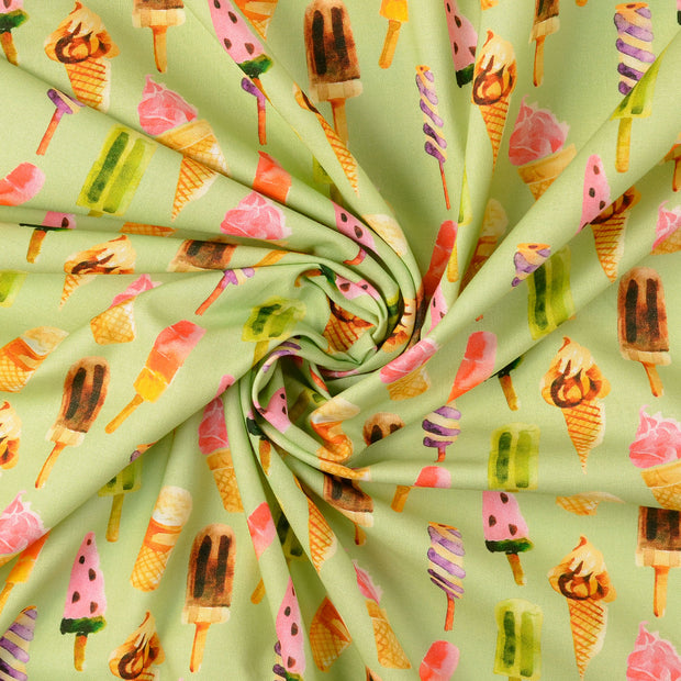 Cretonne fabric Dark Mint 