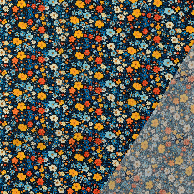 Voile fabric Multicolor digital printed 