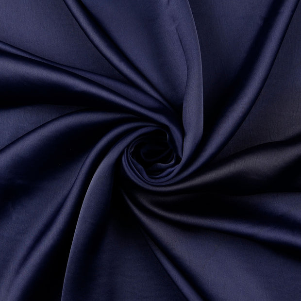 Satin fabric Navy 