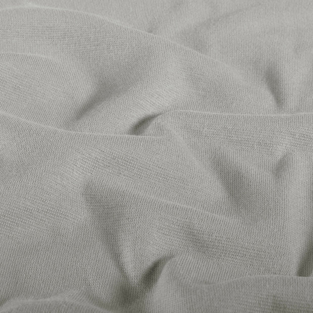 Cuff Material GOTS organic fabric Unicolour Grey