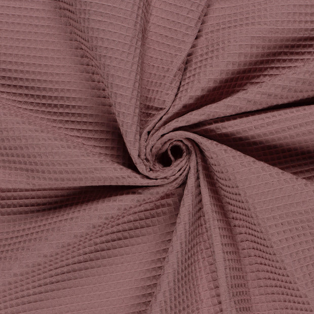 Waffle piqué fabric Old Pink 