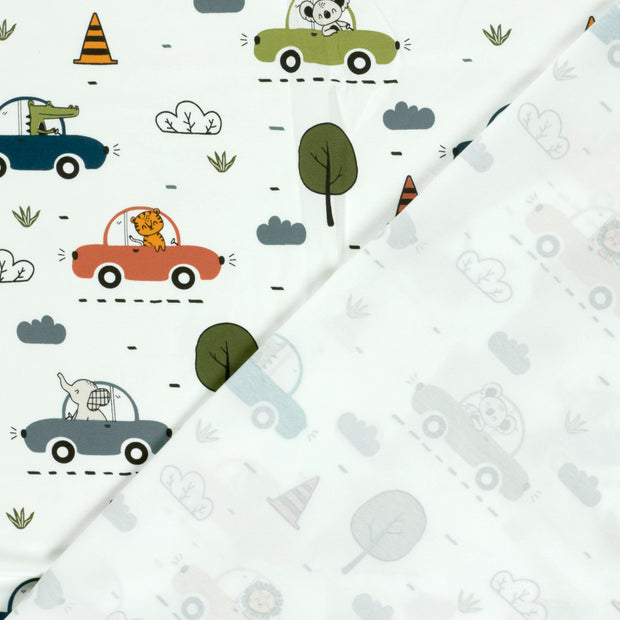 Jersey fabric Animals printed 