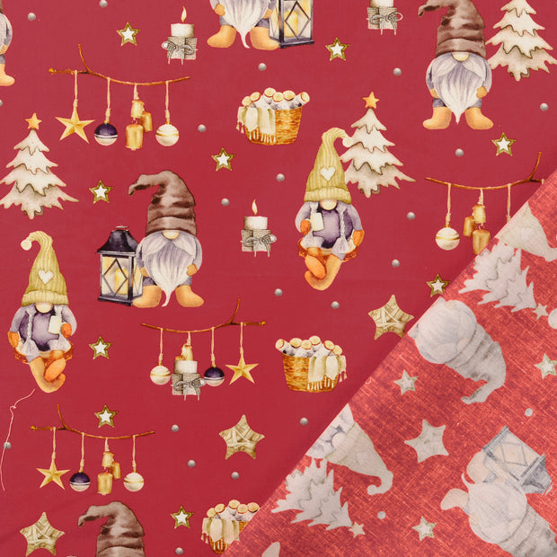 Cotton Poplin fabric Red 