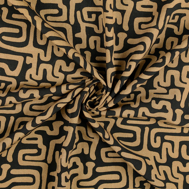 Viscose Poplin fabric Black 