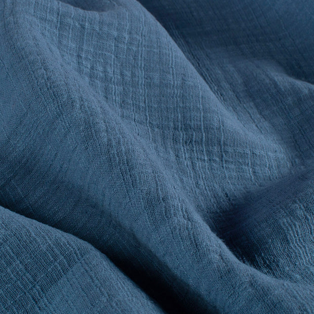 Muslin fabric Unicolour Indigo