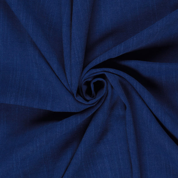 Linen Look fabric Unicolour Cobalt