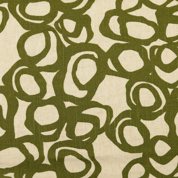  fabric Circles Olive Green