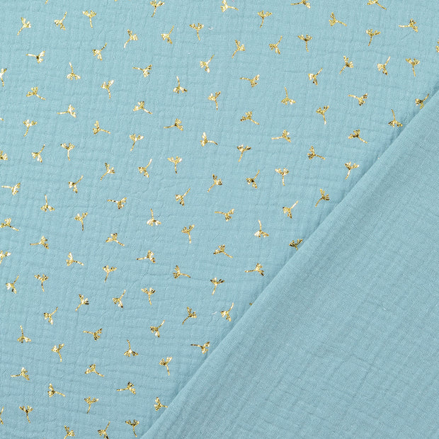 Muslin fabric Turquoise 