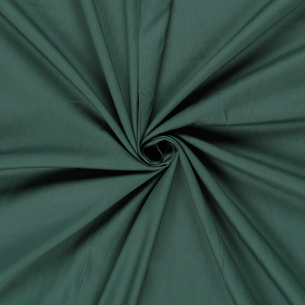 Cotton Poplin GOTS organic fabric Dark Green 