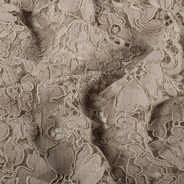 Lace fabric Flowers Beige