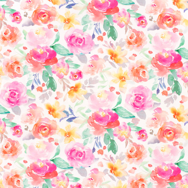 Cotton Poplin fabric Pink matte 