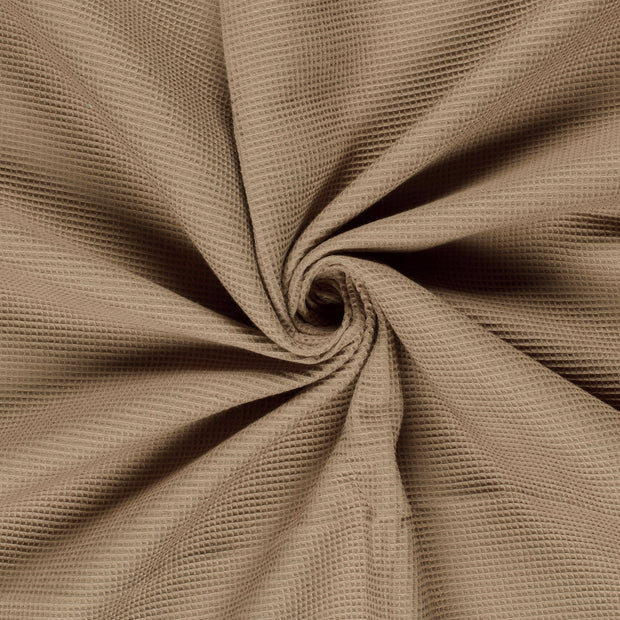 Waffle piqué fabric Camel 