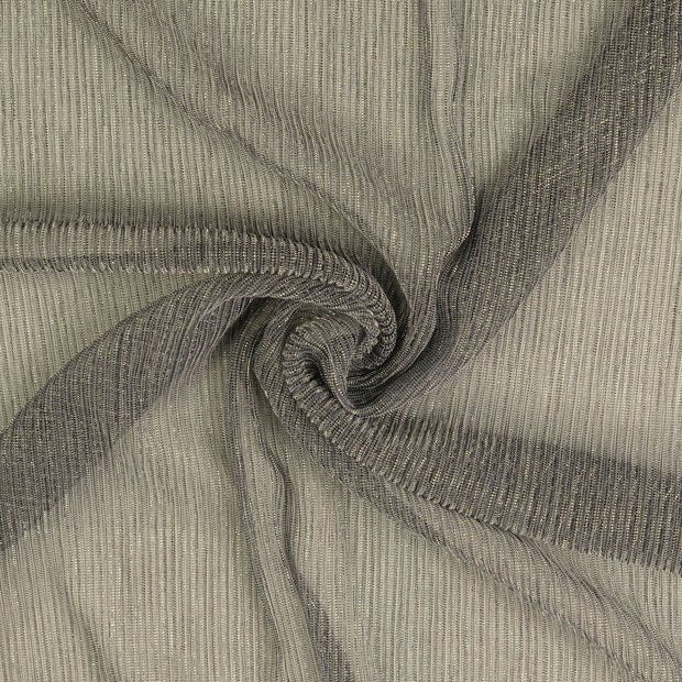Chiffon fabrik Grau Metallic 
