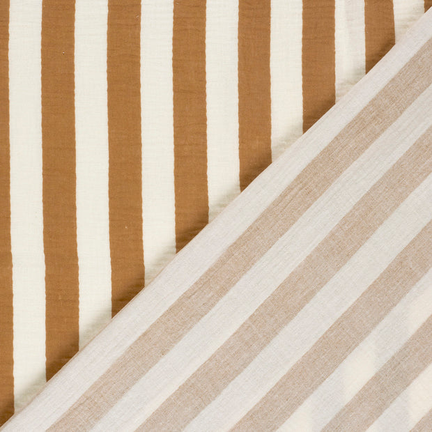 Muslin fabric Stripes printed 