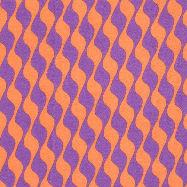 Viscose Nylon Twill fabrik Abstrakt Violett