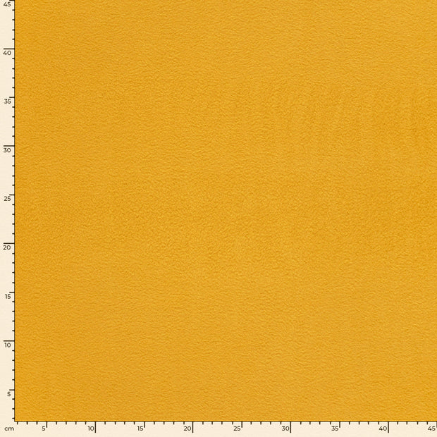 Polar Fleece fabric Unicolour Oker