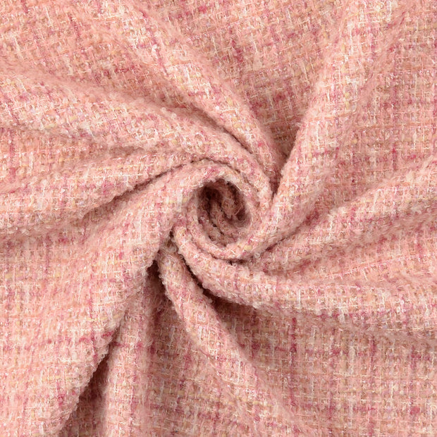 Wool Boucle fabric Light Pink 