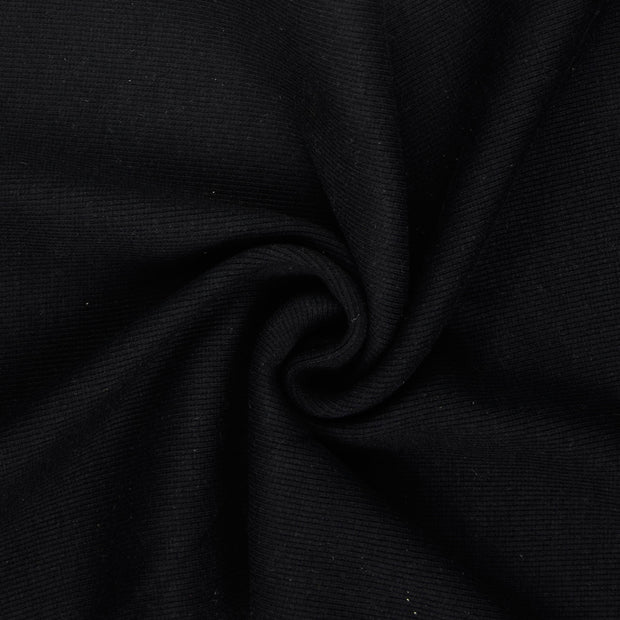 Heavy Knit fabric Black 