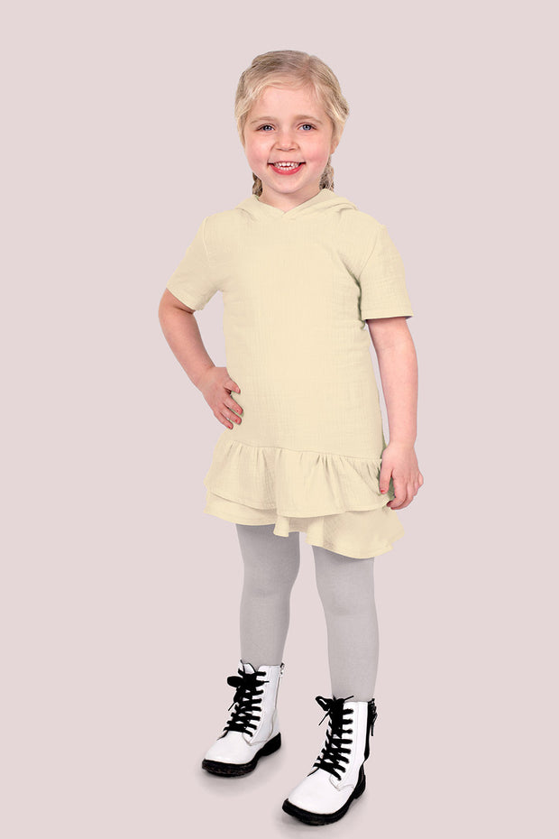 Musselin GOTS organisch fabrik Uni Beige
