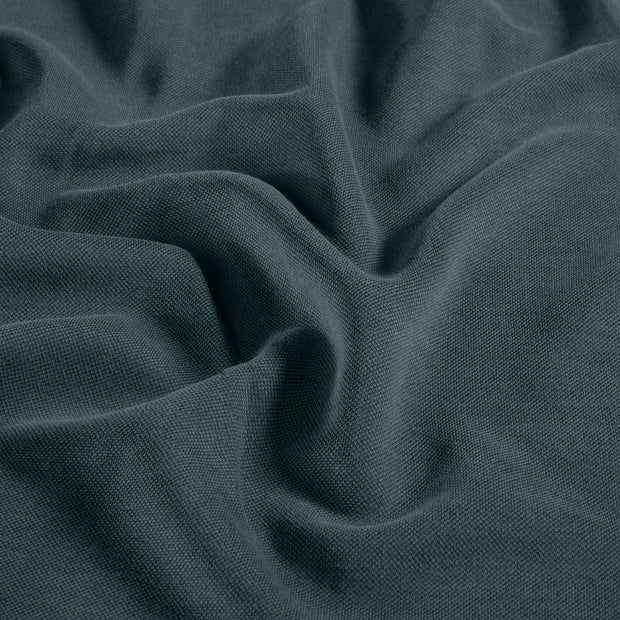 Piqué fabric Abstract Steel Blue
