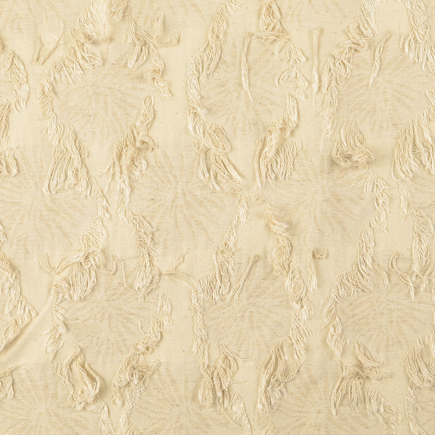 Cotton Poplin fabric Flowers Nude