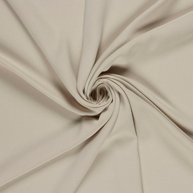 Crepe fabric Beige dyed 