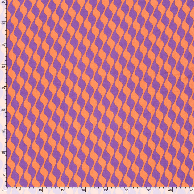 Viscose Nylon Twill fabrik Abstrakt Violett