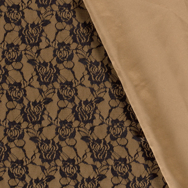 Milano tissu fleurs floqué 