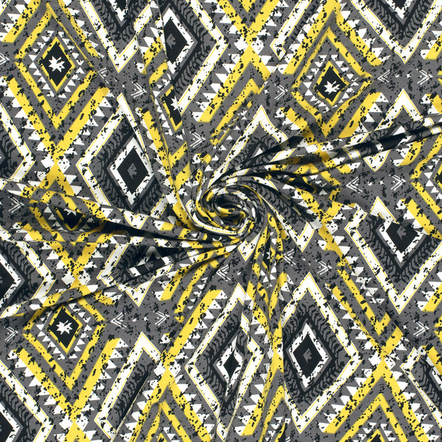 Viscose Jersey fabric Grey printed 