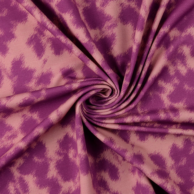 French Terry stof Oud Roze 