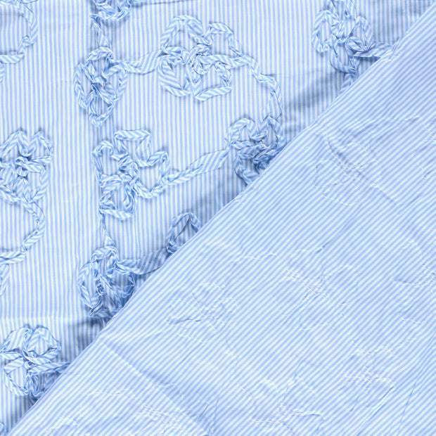 Cotton Poplin fabric Stripes with application 