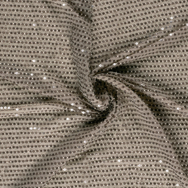 Woven Polyester tela Sequins 