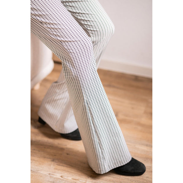 Bengaline fabric Checks Grey