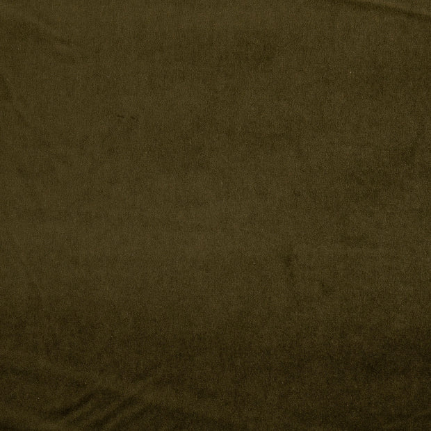 Velours fabric Unicolour Olive Green